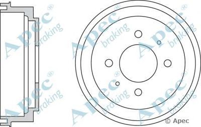 APEC BRAKING drm9946 -  Тормозной барабан